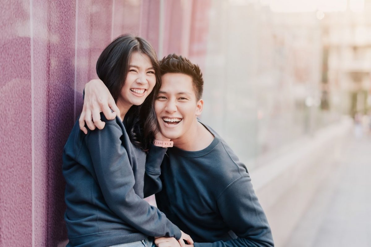 笑顔のカップル