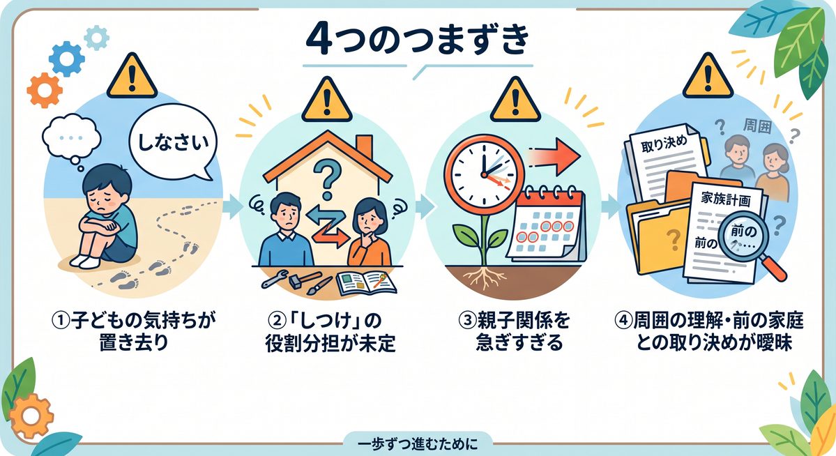 子連れ再婚の４つのつまずき