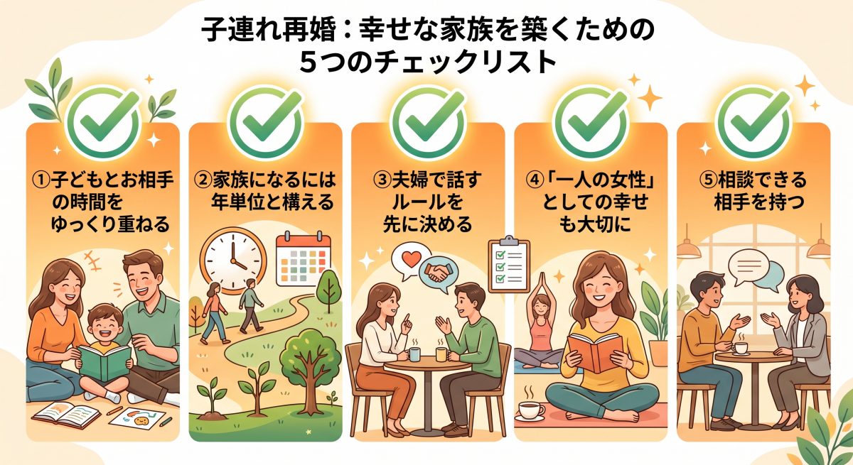 子連れ再婚の５つのチェックリスト