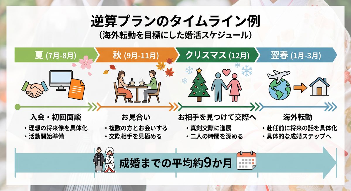 転勤族の婚活逆算プラン